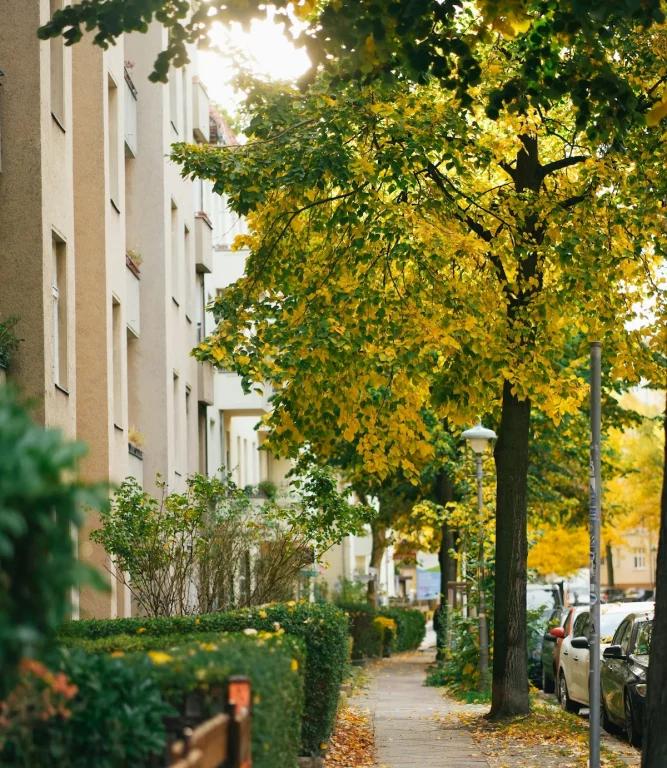 Wohnstraße im Güntzelkiez Berlin Wilmersdorf