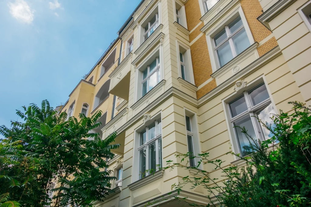 Altbauhäuser im Bayerischen Viertel Schöneberg in Berlin