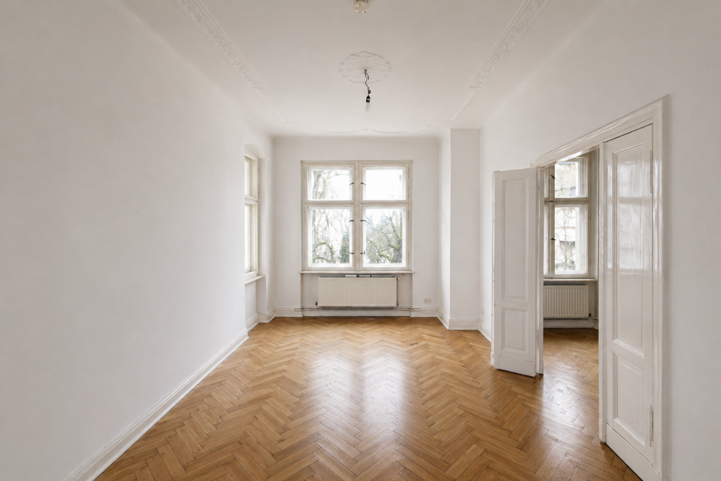 Altbauwohnung in Berlin mit Fischgrätparkett und hohen Decken | Gross & Klein Immobilien